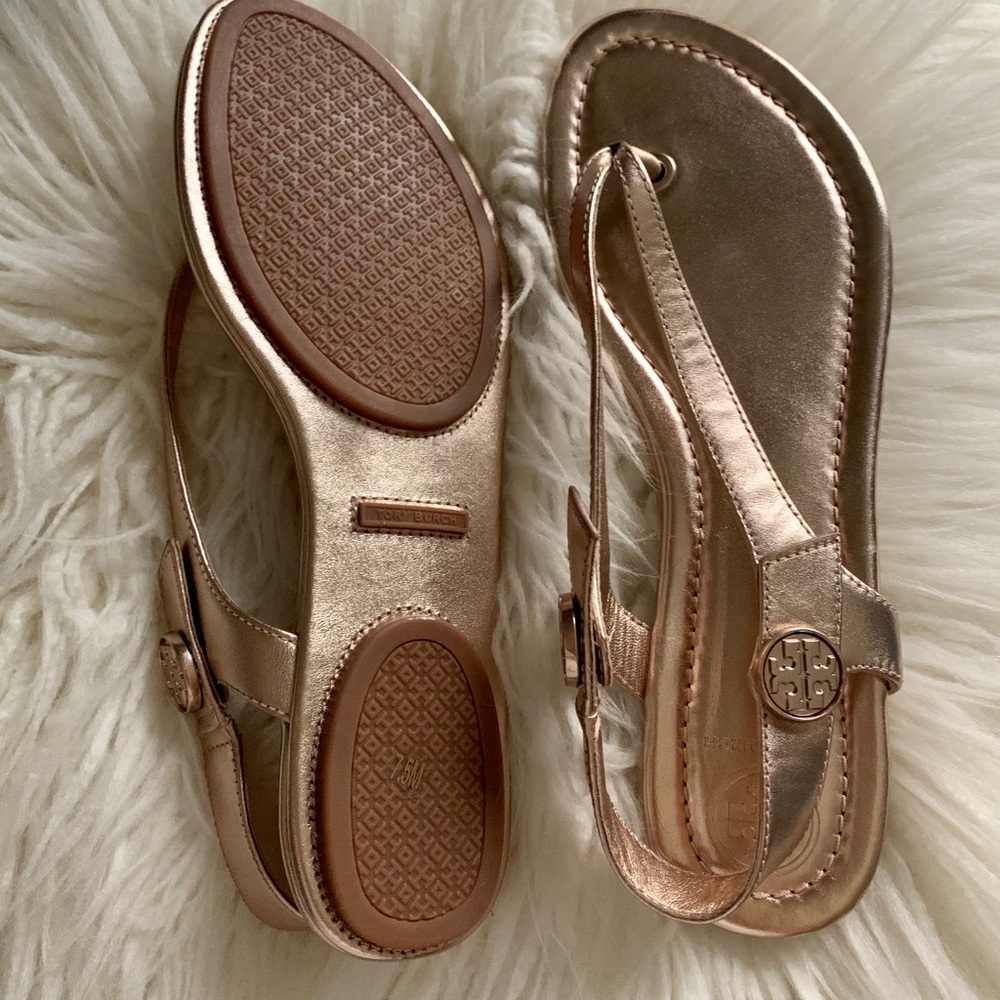 Tory Burch Champagne pink sandals - Picture 3 of 8